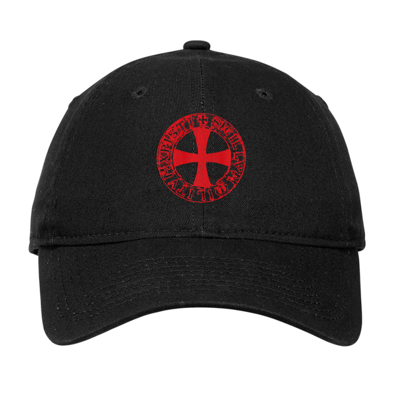 Mens Crusader Knight  Knights Templar Cross T  Badge Adjustable Cap | Artistshot