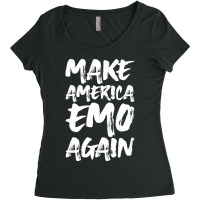 Make America Emo Again Women's Triblend Scoop T-shirt | Artistshot