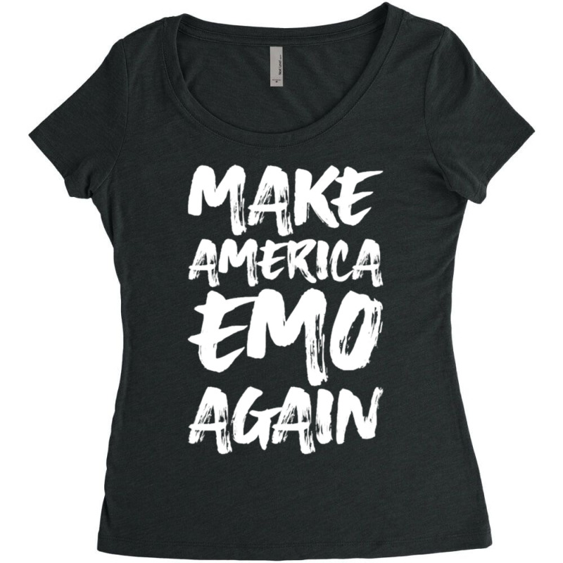 Make America Emo Again Women's Triblend Scoop T-shirt by Kosdapen517 | Artistshot