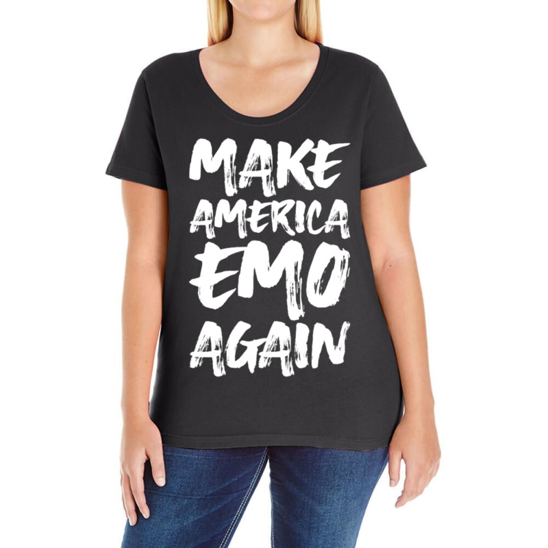 Make America Emo Again Ladies Curvy T-Shirt by Kosdapen517 | Artistshot