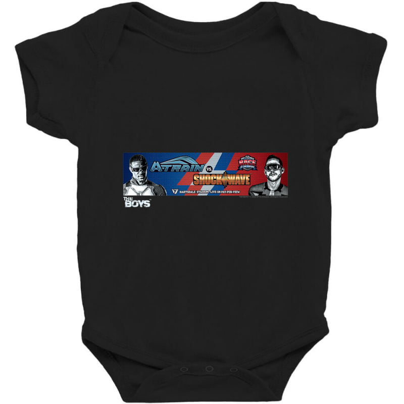 The Boys A-train Vs. Shock Wave Baby Bodysuit | Artistshot