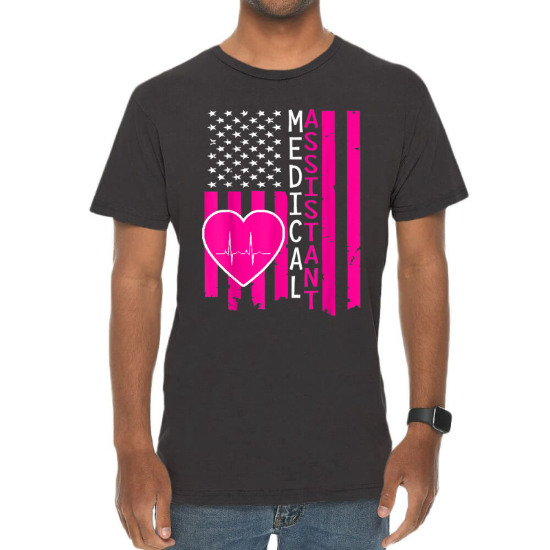 Medical Assistant American Flag Medical Assistant Vintage T-Shirt by ToraHernton | Artistshot