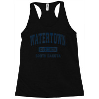 Watertown South Dakota Sd Vintage Athletic Sports Design Racerback Tank | Artistshot