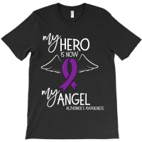 My Hero Is Now My Angel Alzheimers Awareness T-shirt | Artistshot