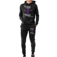 My Hero Is Now My Angel Alzheimers Awareness Hoodie & Jogger Set | Artistshot