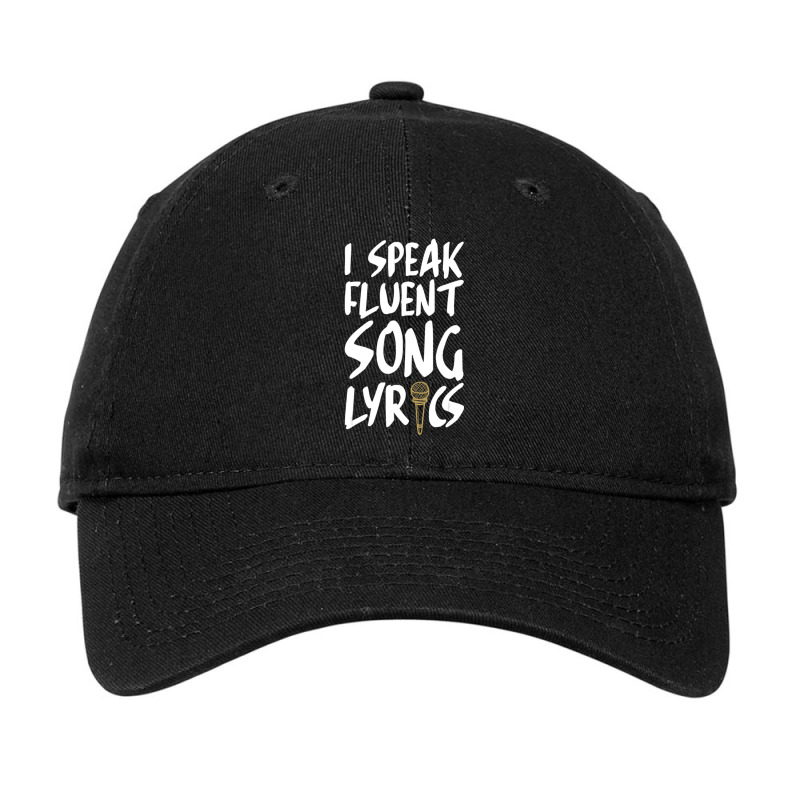 I Speak Fluent Song Lyrics Music Broadway Singer Songwriter Adjustable Cap | Artistshot