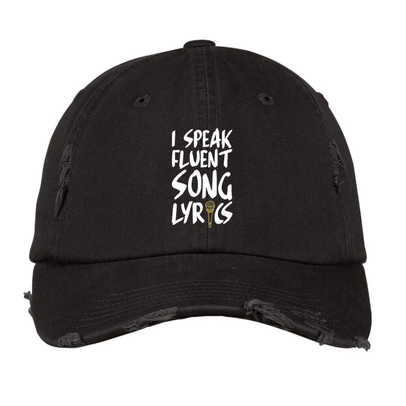 I Speak Fluent Song Lyrics Music Broadway Singer Songwriter Vintage Cap | Artistshot