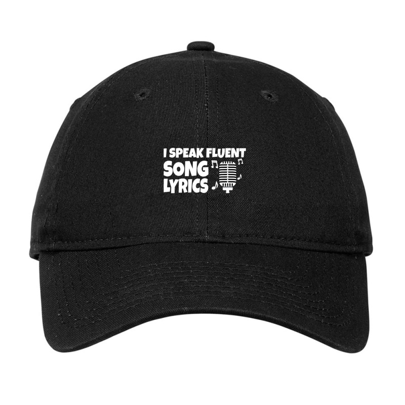 I Speak Fluent Song Lyrics Singer Songwriter Adjustable Cap | Artistshot