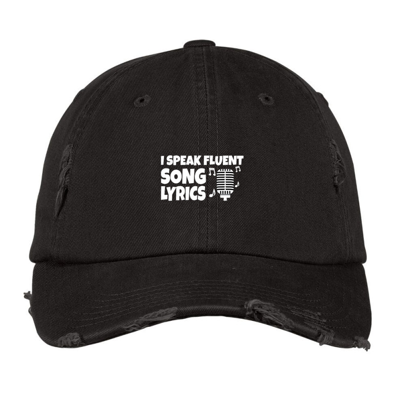 I Speak Fluent Song Lyrics Singer Songwriter Vintage Cap | Artistshot