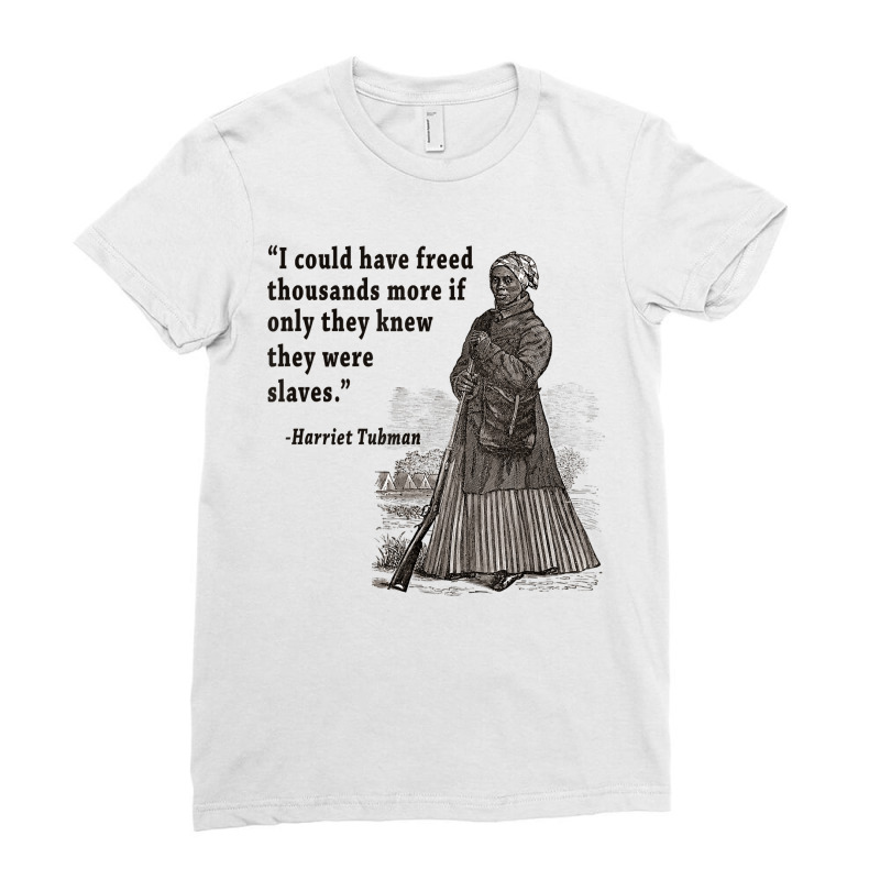 Vintage Underground Railroad-african American History Ladies Fitted T-Shirt by TeriAndrea | Artistshot