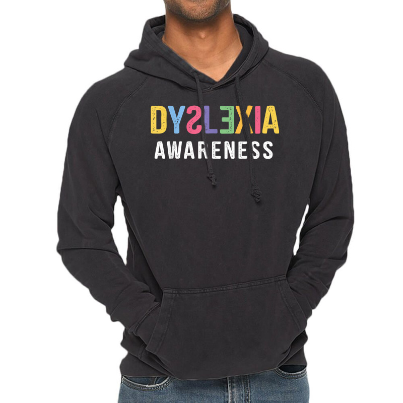 Dyslexia Awareness Dyslexia Learning Disability Dyslexic T Shirt Vintage Hoodie by cm-arts | Artistshot