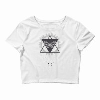 Geometric Mandala Pattern Crop Top | Artistshot