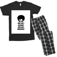 Whelmed Graphic Men's T-shirt Pajama Set | Artistshot