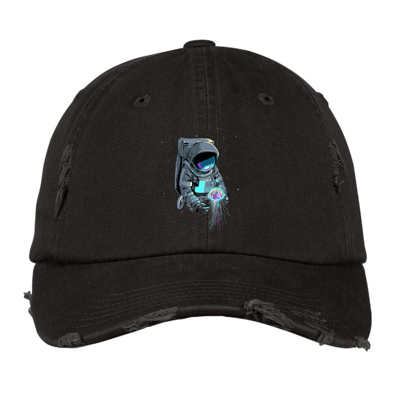 Space Jelly Fish Astronaut Science Galaxy Spaceman Cosmonaut Vintage Cap | Artistshot