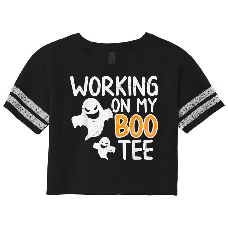 Working On My Boo Tee Funny Halloween Costume Men Women Gym Scorecard Crop Tee by CesarEmmanuelNavarrete | Artistshot