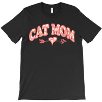 Womens Vintage Floral Cat Mom Funny Cat Lover T-shirt | Artistshot