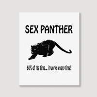 Yellow Sex Panther Portrait Canvas Print | Artistshot