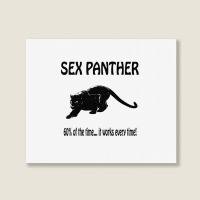 Yellow Sex Panther Landscape Canvas Print | Artistshot