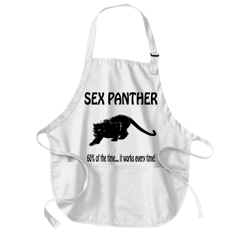 Yellow Sex Panther Medium-Length Apron by QuaidXan | Artistshot