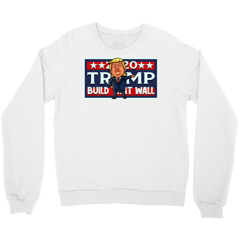 Build That Wall License Plate Crewneck Sweatshirt | Artistshot