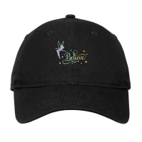 Tinkerbell Believe Funny Tinkerbellglitter Tinkerbell Glitter Fairy Ch Adjustable Cap | Artistshot