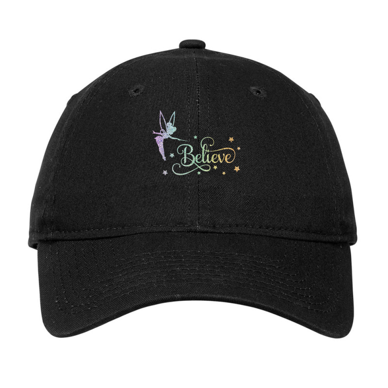 Tinkerbell Believe Funny Tinkerbellglitter Tinkerbell Glitter Fairy Ch Adjustable Cap by cm-arts | Artistshot