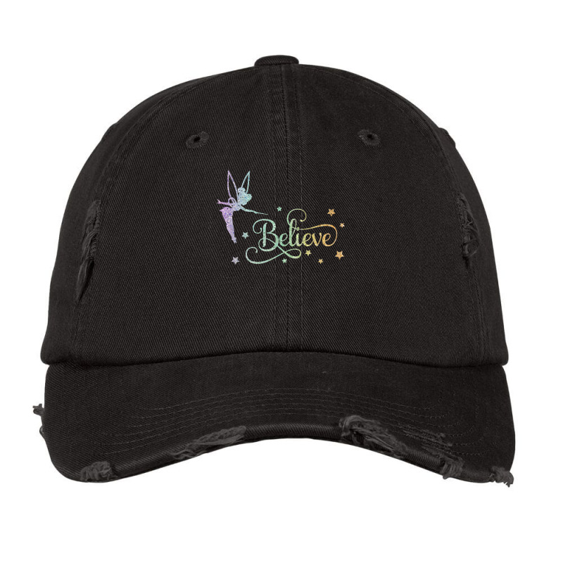 Tinkerbell Believe Funny Tinkerbellglitter Tinkerbell Glitter Fairy Ch Vintage Cap by cm-arts | Artistshot