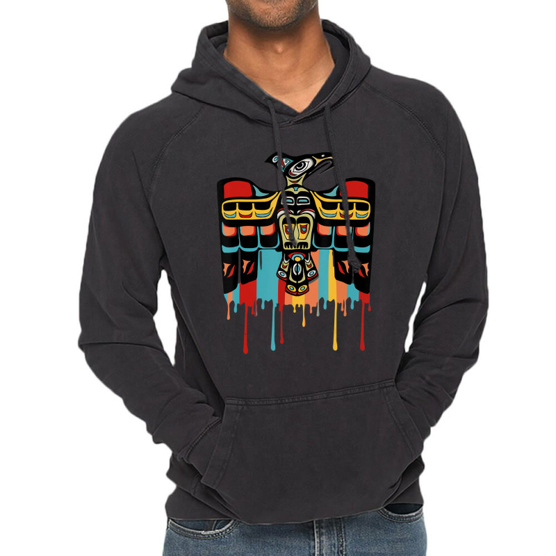 Thunderbird Native American Vintage Hoodie by atereabag | Artistshot