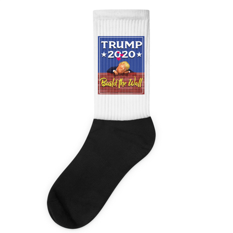 Trump Build The Wall 2020 Socks | Artistshot