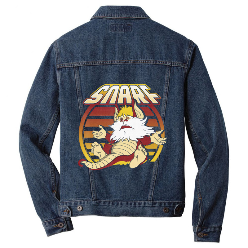 Thundercats Snarf Retro Sunset Portrait Men Denim Jacket by atereabag | Artistshot