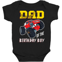 Mens Dad Of The Birthday Boy, Your Monster Truck Birthday Baby Bodysuit | Artistshot