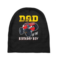 Mens Dad Of The Birthday Boy, Your Monster Truck Birthday Baby Beanies | Artistshot