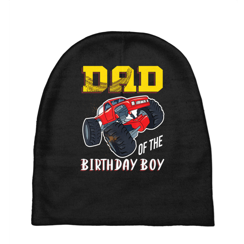 Mens Dad Of The Birthday Boy, Your Monster Truck Birthday Baby Beanies | Artistshot