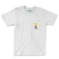 The Simpsons Bart Simpson With Slingshot T Shirt Pocket T-shirt | Artistshot