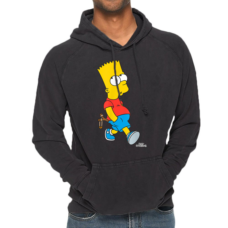 The Simpsons Bart Simpson With Slingshot T Shirt Vintage Hoodie | Artistshot