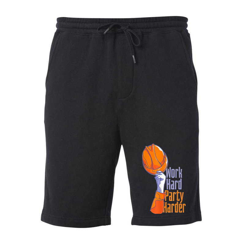 Work Hard Party Harder Fleece Short | Artistshot