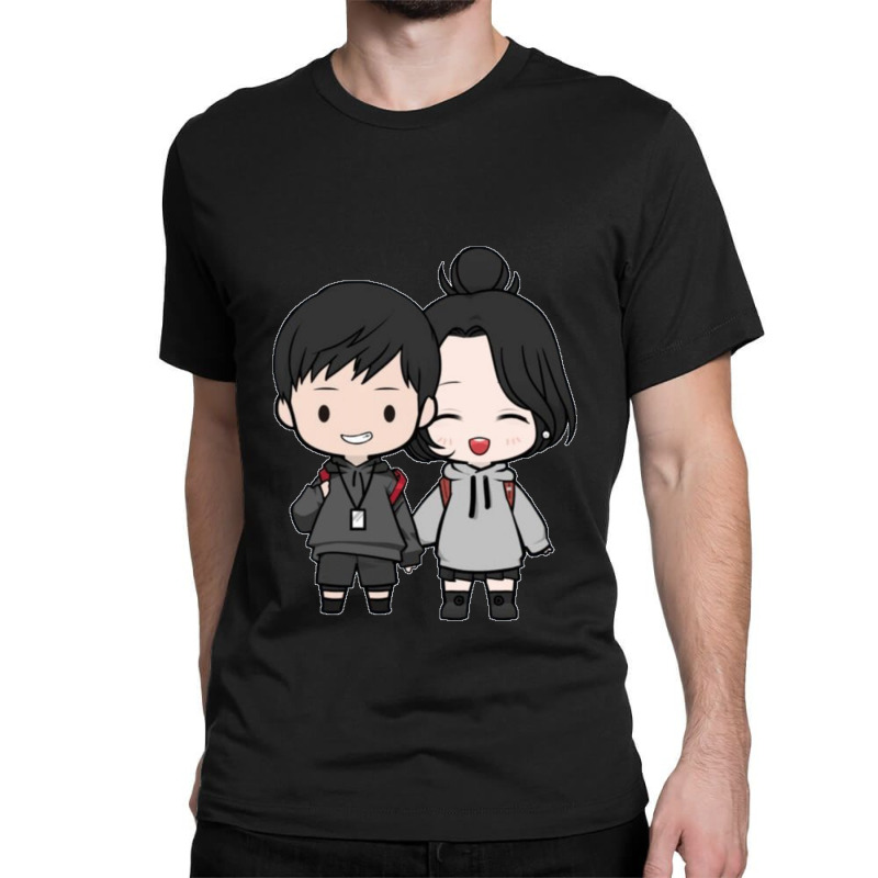 Cute-cartoon-couples- Classic T-shirt | Artistshot