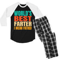 World's Best Farter I Mean Father Birthday Gifts Dad Stuff Men's 3/4 Sleeve Pajama Set | Artistshot