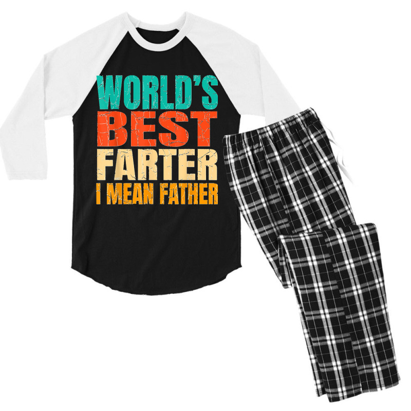 World's Best Farter I Mean Father Birthday Gifts Dad Stuff Men's 3/4 Sleeve Pajama Set | Artistshot