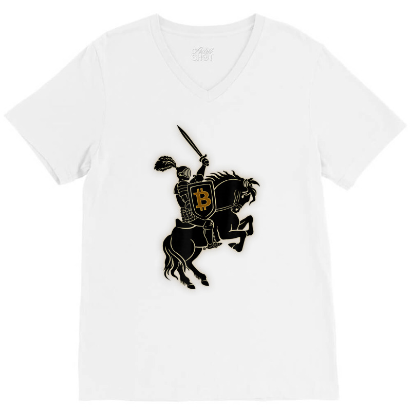 Bitcoin Crusader T Shirt V-neck Tee | Artistshot