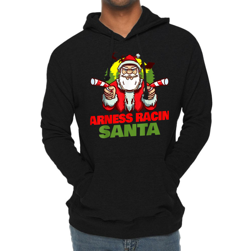 Harness Racing Santa Claus Christmas Holiday Harness Racing Lightweight Hoodie | Artistshot