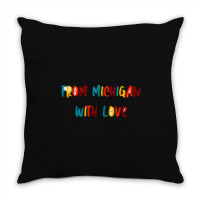 From Michigan With Love Throw Pillow | Artistshot