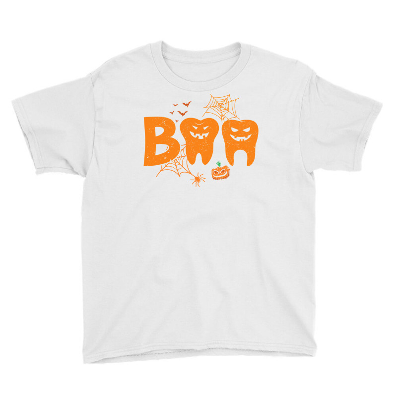 Halloween Boo Dentist Pumpkin Costume Dental Assistant Gift Youth Tee | Artistshot