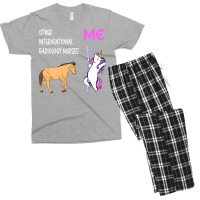 Interventional Radiology Nurse   Unicorn & Horse Design T Shirt Men's T-shirt Pajama Set | Artistshot