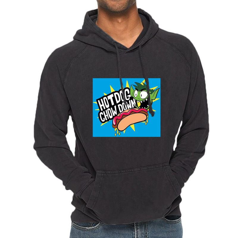 Teen Titans Go, Chowdown, Vintage Hoodie | Artistshot