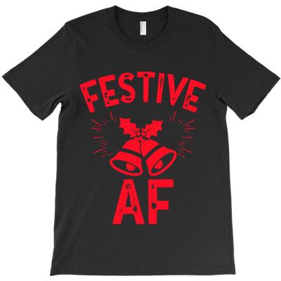 Festive Af Ugly Christmas Sweater T-shirt Designed By Focus Tees