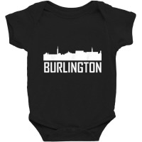 Burlington Vermont Skyline Silhouette T Shirt Baby Bodysuit | Artistshot