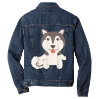 Alaskan Malamute T Shirt Men Denim Jacket | Artistshot