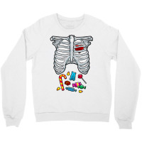 Halloween Costume Xray Skeleton Rib Heart Candy Adult Kids Crewneck Sweatshirt | Artistshot