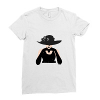 Woman In Black Ladies Fitted T-shirt | Artistshot